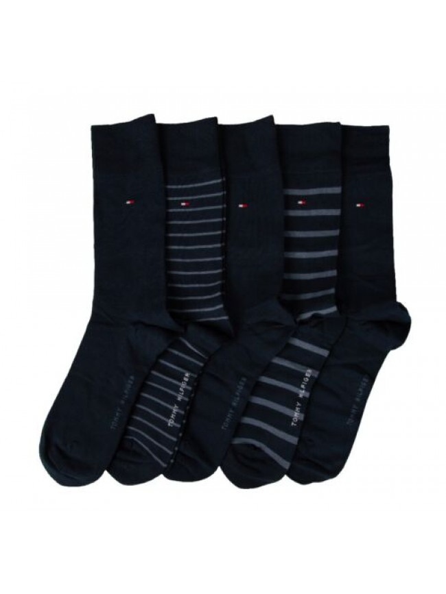 Calze uomo TH TOMMY HILFIGER 5 paia di calzini trunk bassi in cotone assortiti a