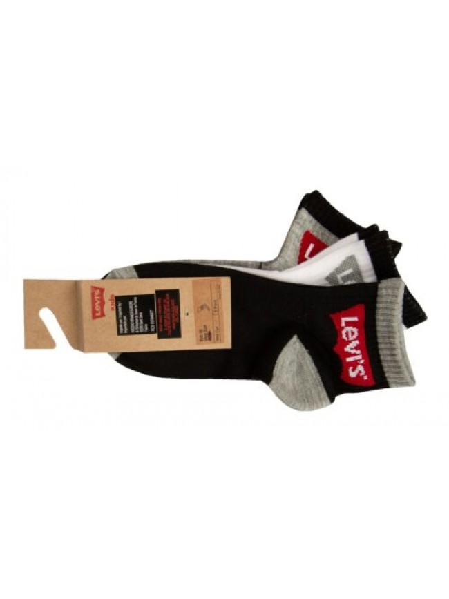 Calzino bimbo bimba LEVI'S 3 paia calze fantasmino pariscarpa ragazza ragazzo co