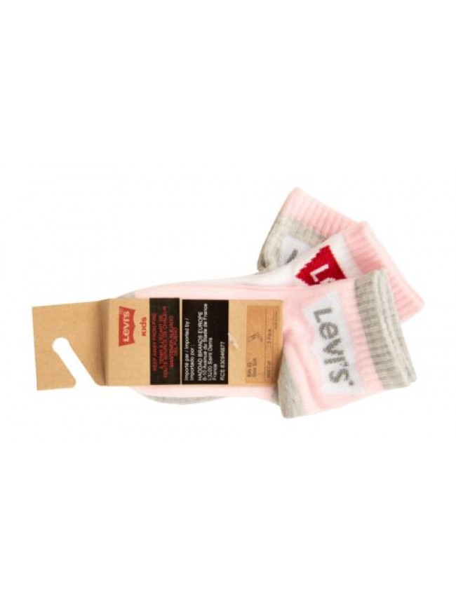 Calzino bimbo bimba LEVI'S 3 paia calze fantasmino pariscarpa ragazza ragazzo co
