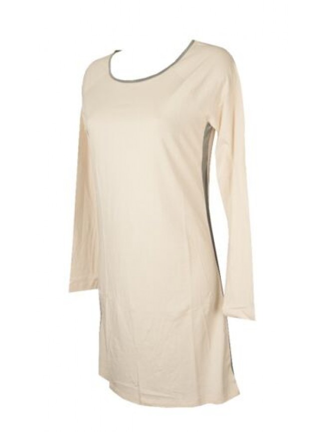 Camicia da notte donna manica lunga girocollo in cotone estiva  EMPORIO ARMANI a