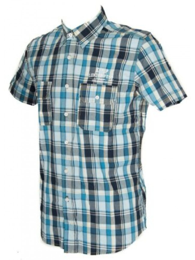 Camicia uomo manica corta cotone KEY-UP articolo 20C51