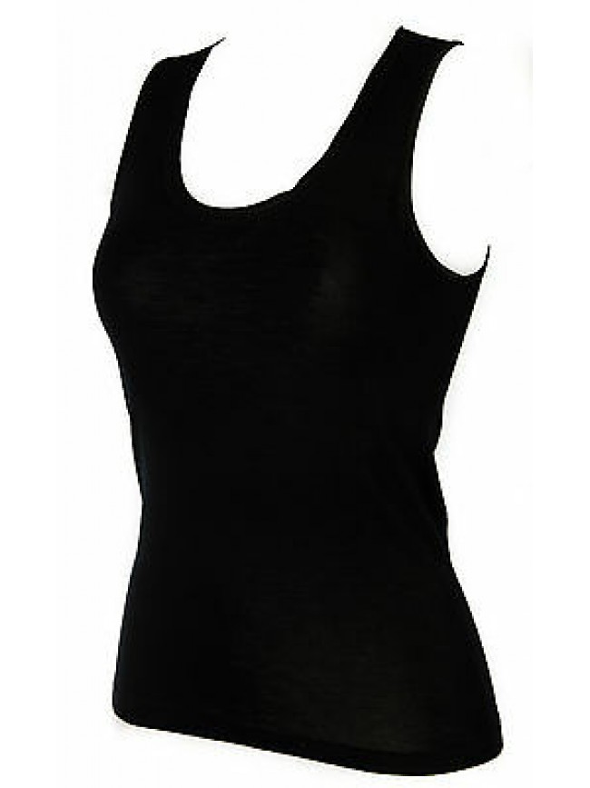 Camiciola canottiera lana e seta donna RAGNO a. 077652 taglia 7/XXL c. 020 NERO