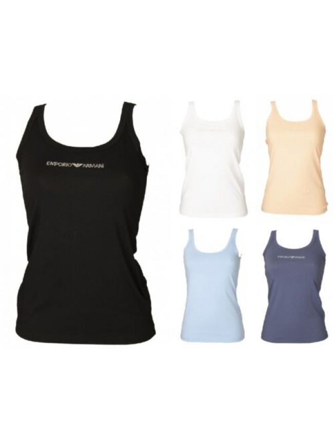 Canotta donna EMPORIO ARMANI canottiera canotta spalla stretta cotone elasticizz