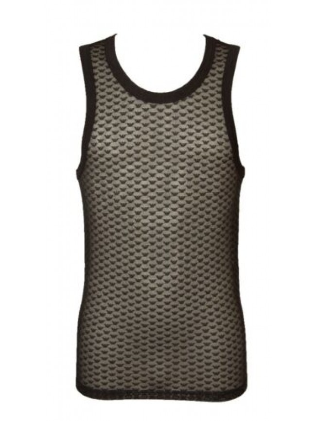 Canotta uomo EMPORIO ARMANI canottiera spalla larga tessuto logato trasparente e