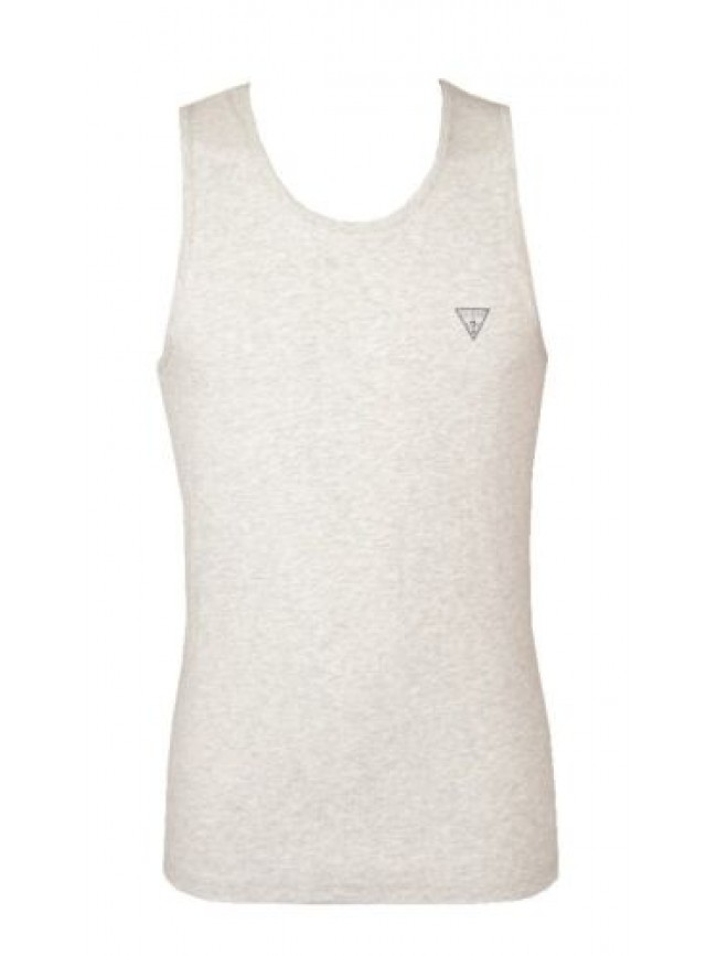 Canotta uomo GUESS canottiera spalla larga con logo stampato cotone elasticizzat