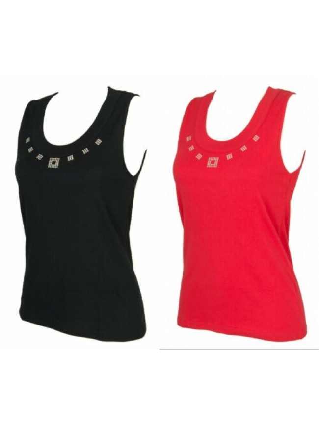 Canottiera canotta donna cotone tank top RAGNO articolo 078212