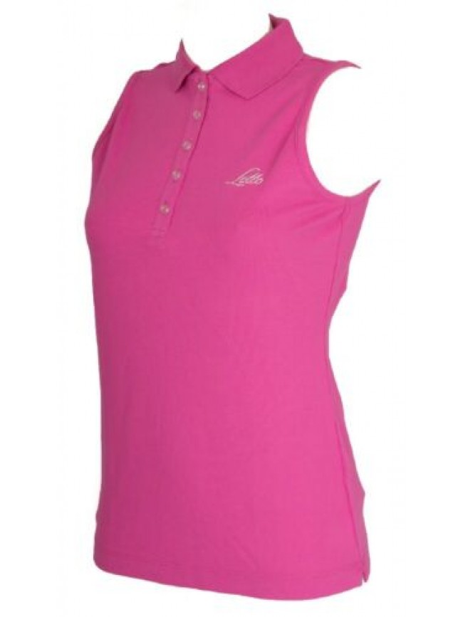 Canottiera canotta polo smanicato donna cotone LOTTO articolo Q4162 POLO SL LAYL