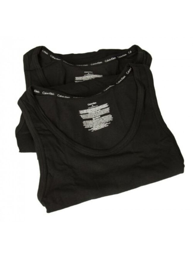 Canottiera uomo CK CALVIN KLEIN confezione 2 pezzi canotta cotone elasticizzato 