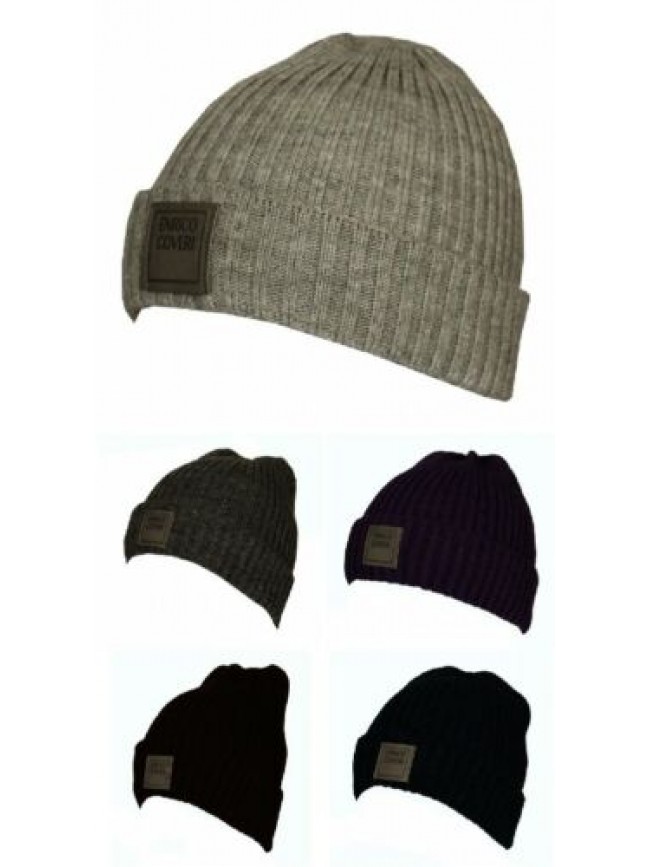 Cappello berretto con risvolto ENRICO COVERI articolo MC1041 Made in Italy