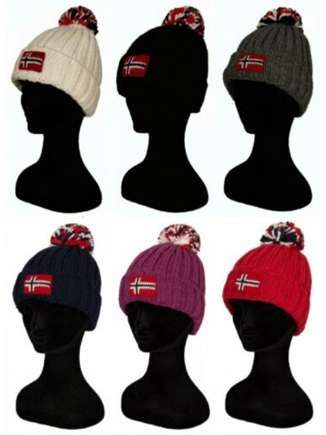 Cappello bimbo o bimba con rovescia e pon pon NAPAPIJRI articolo N0YKCN K SEMIUR