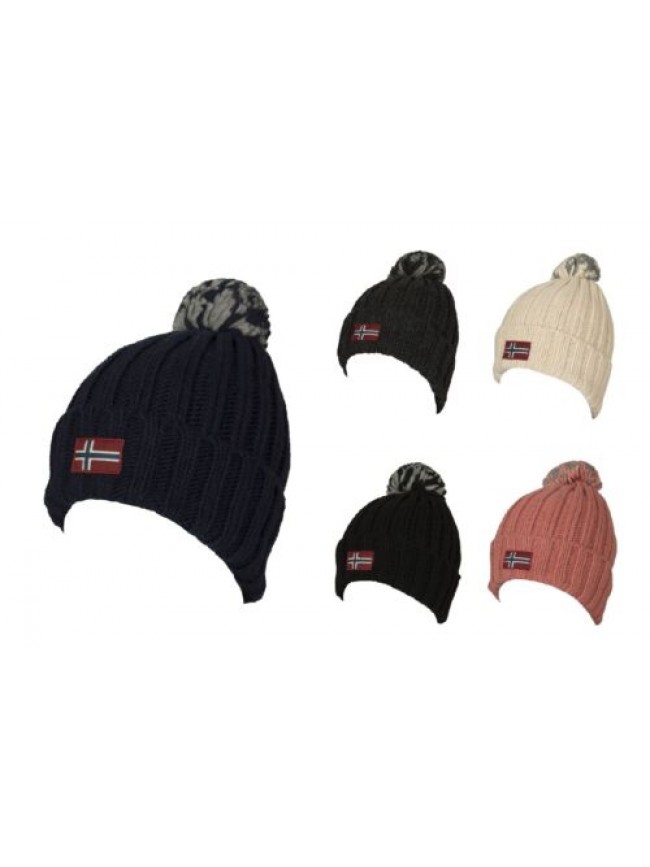 Cappello con rovescia e pon pon NAPAPIJRI articolo NCNCNP0A4FRZ SEMIURY W 2 made