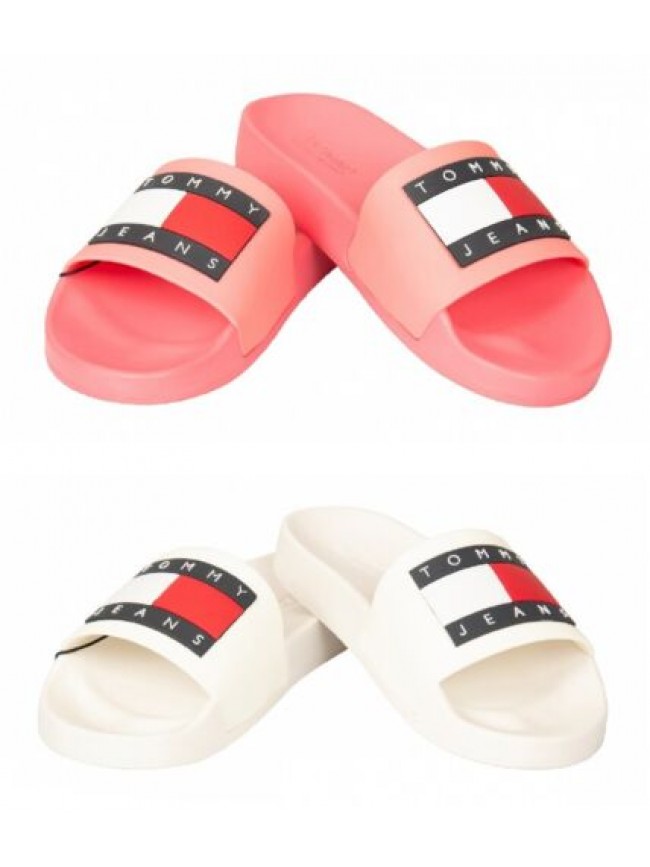 Ciabatta TOMMY HILFIGER JEANS slide mare o piscina con logo articolo EN0EN01889 