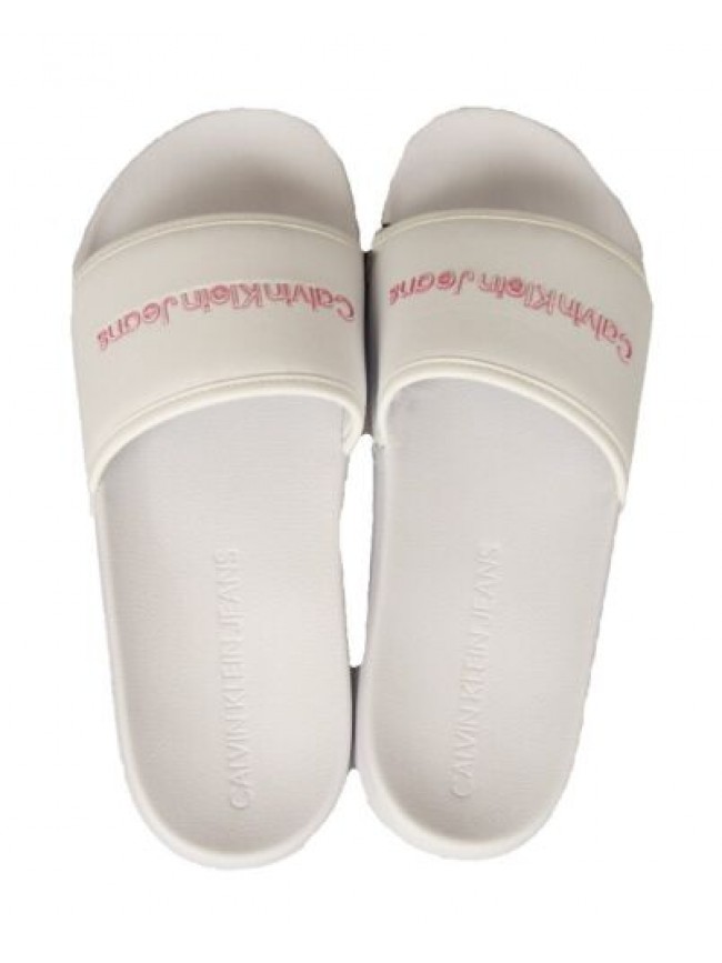 Ciabatta donna CK CALVIN KLEIN JEANS a fascia mare o piscina articolo YW0YW00720