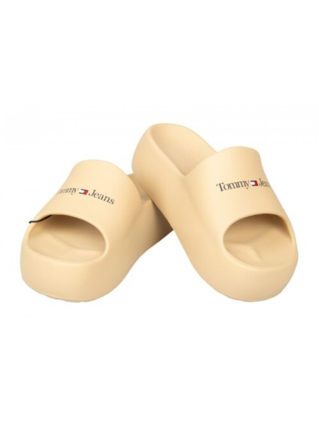 Ciabatta donna TOMMY JEANS slide mare o piscina articolo EN0EN02134 chunky flatf