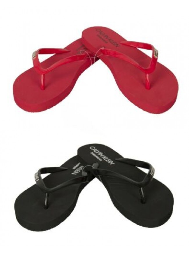 Ciabatta infradito donna mare o piscina beachwear CK CALVIN KLEIN articolo KW0KW