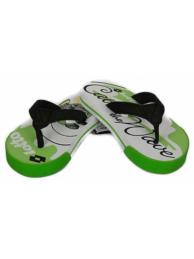 Ciabatta infradito mare bimbo LOTTO art. N9725 taglia 28 colore MINT GREEN BLK