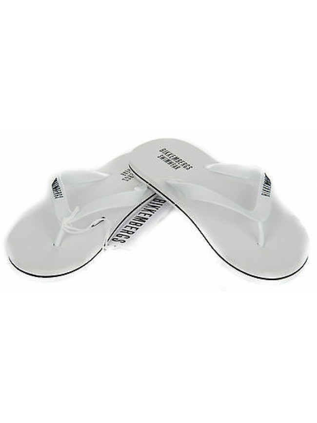 Ciabatta infradito mare uomo BIKKEMBERGS B6A8002 taglia 40 colore 0020 BIANCO