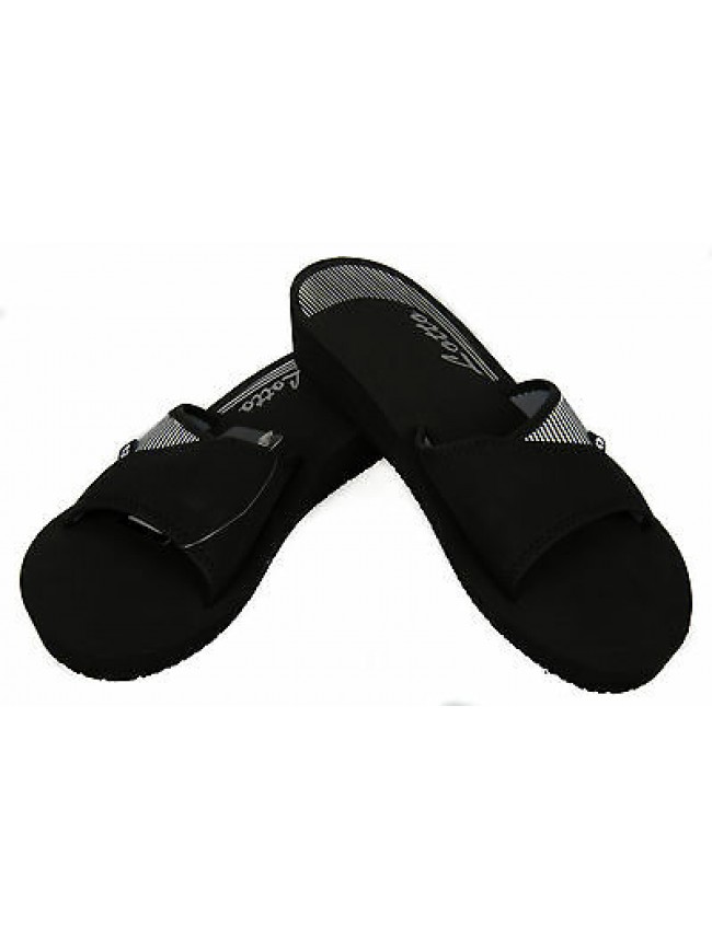 Ciabatta mare donna slippers LOTTO art. M2582 taglia 40 colore BLACK SILV