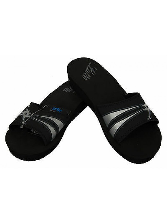 Ciabatta mare donna slippers LOTTO art. N9667 taglia 41 colore BLACK SILVER