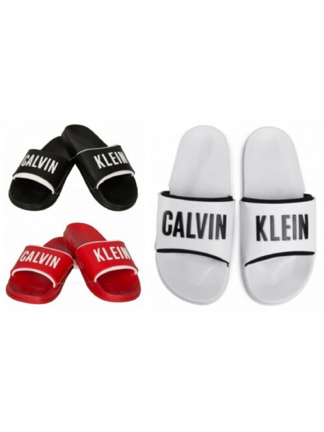Ciabatte a fascia uomo mare o piscina swimwear CK CALVIN KLEIN articolo KM0KM004