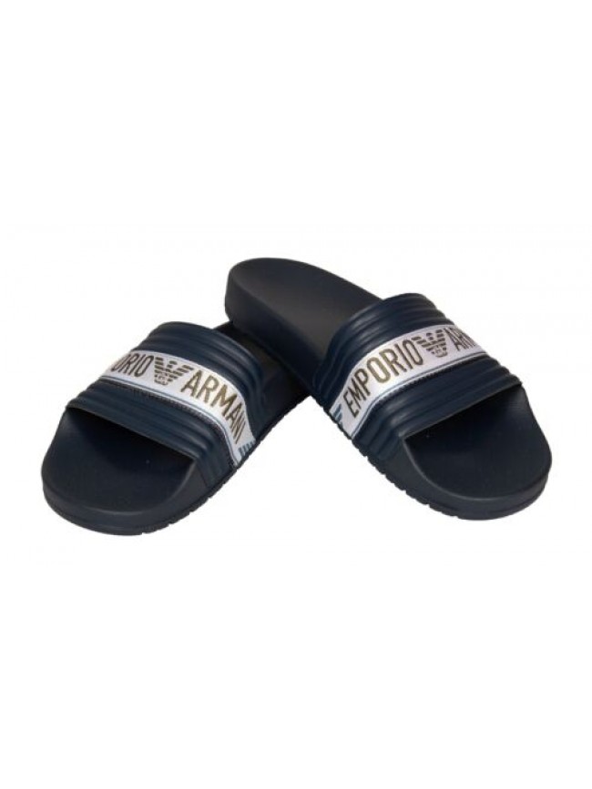Ciabatte uomo EMPORIO ARMANI a fascia slide mare piscina beachwear articolo XVPS