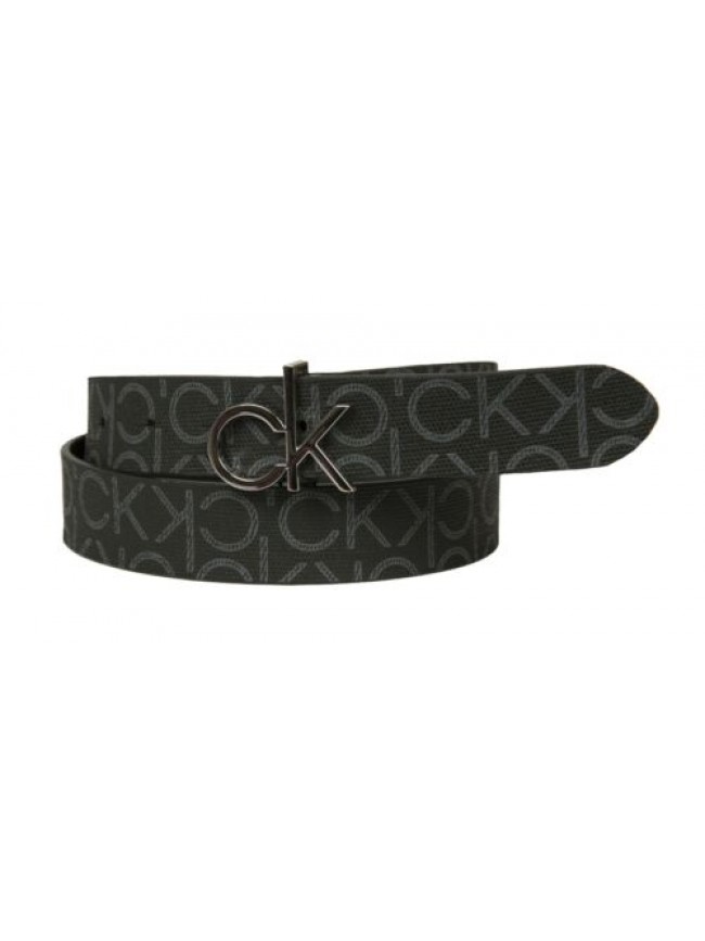 Cintura donna CK CALVIN KLEIN logata articolo K60K607334 CK LOGO BELT 3MM MONO