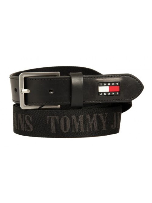 Cintura uomo TH TOMMY JEANS tessuto logato alta cm 3 articolo XM0XM02490