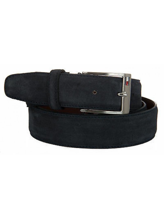 Cintura uomo pelle belt TOMMY HILFIGER a. AM0AM01305 taglia 115 c. 001 MIDNIGHT