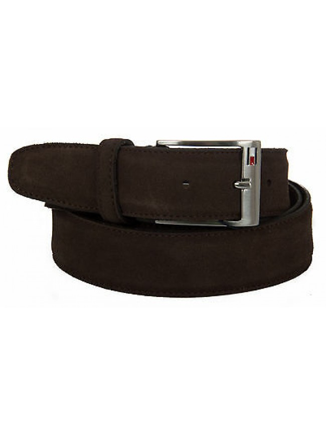 Cintura uomo pelle belt TOMMY HILFIGER a. AM0AM01305 taglia 115 col. 041 MARRONE
