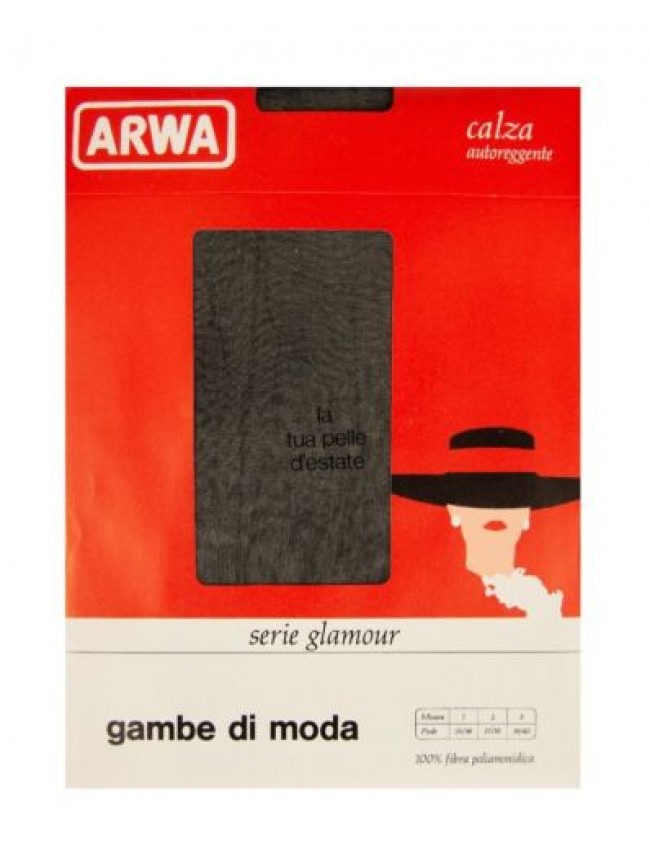 Collant autoreggenti donna calza velatissima glamour moda ARWA articolo CA 64 AU