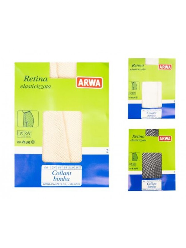 Collant bimba 1 paio di calze rete elasticizzata bambina femmina ARWA articolo B