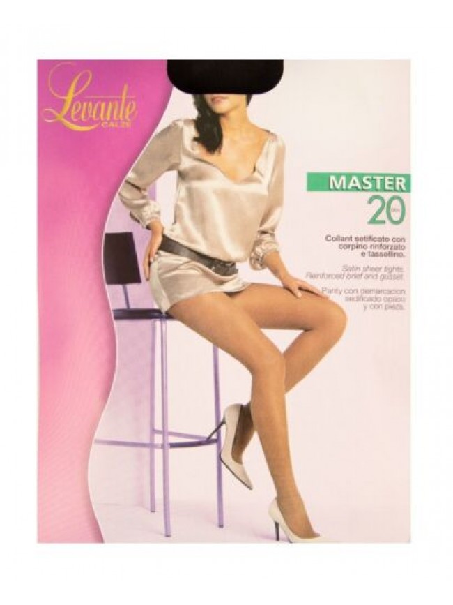 Collant calze donna 20 den setificato opaco elasticizzato corpino rinforzato e t
