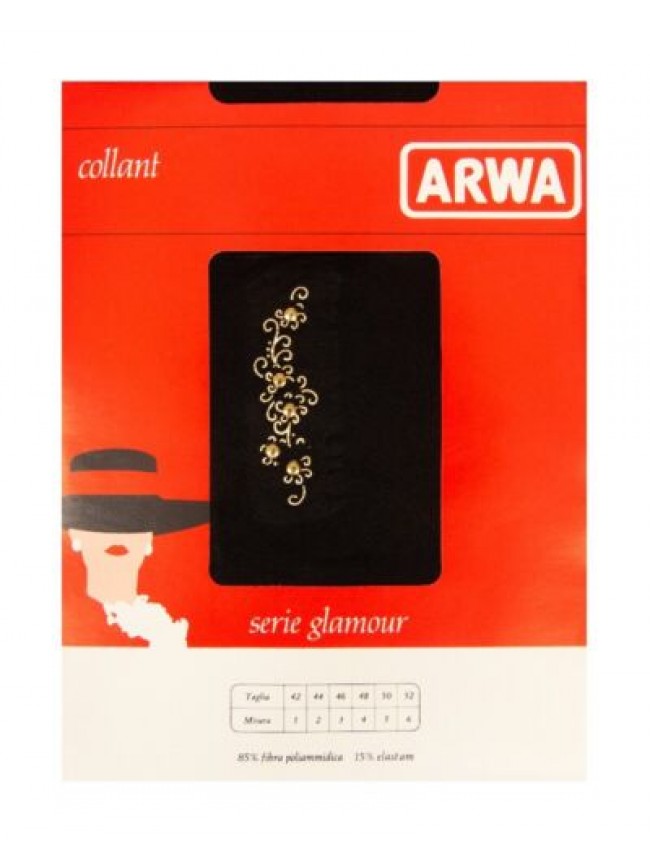 Collant calze donna lavorate serie glamour moda fashion style ARWA articolo TRL 