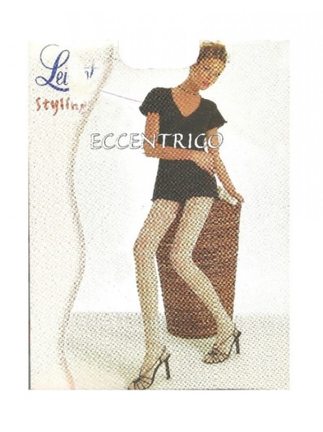Collant donna LEVANTE 20 den lavorato bordo elastico soft confort punta nuda cuc