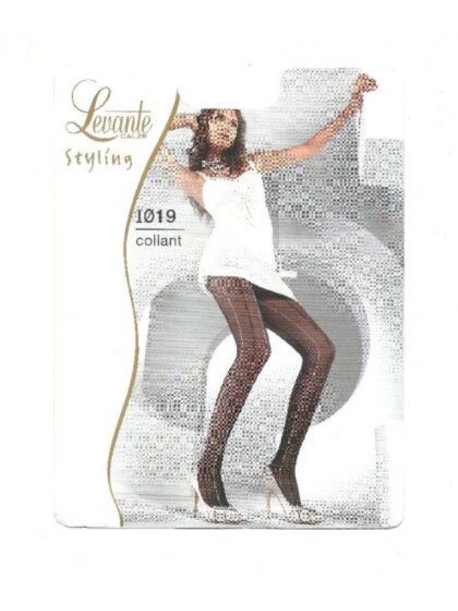 Collant donna LEVANTE 20 den lavorato bordo elastico soft confort punta nuda cuc