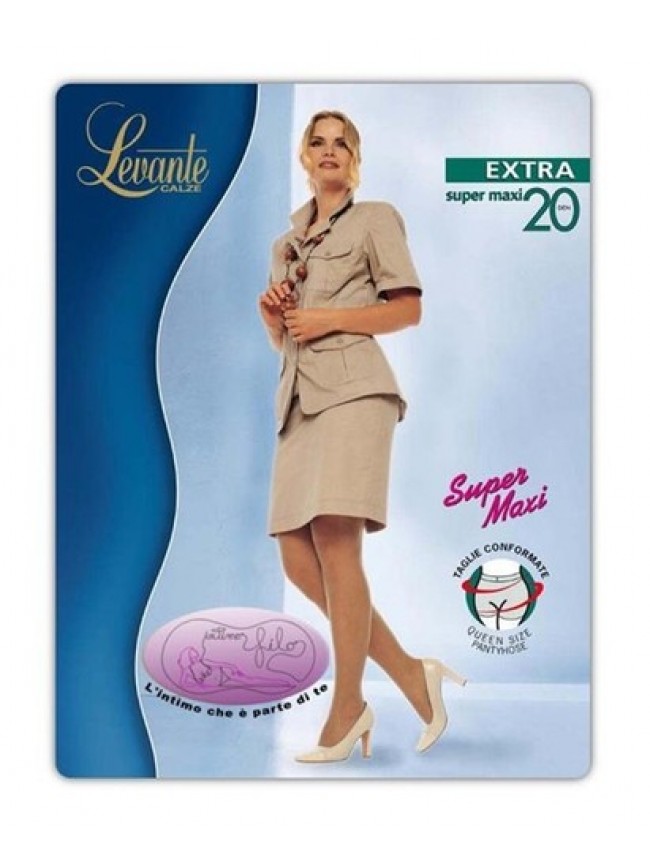 Collant donna LEVANTE calze 20 den calibrato per taglie conformate articolo EXTR