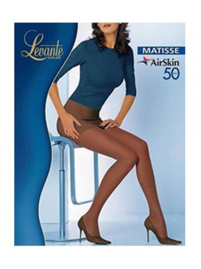 Collant donna LEVANTE calze 50 den microfibra tuttonudo cucitura piatta articolo