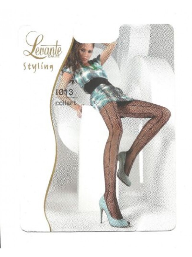 Collant donna LEVANTE lavorato 20 den bordo elastico soft confort punta nuda cuc