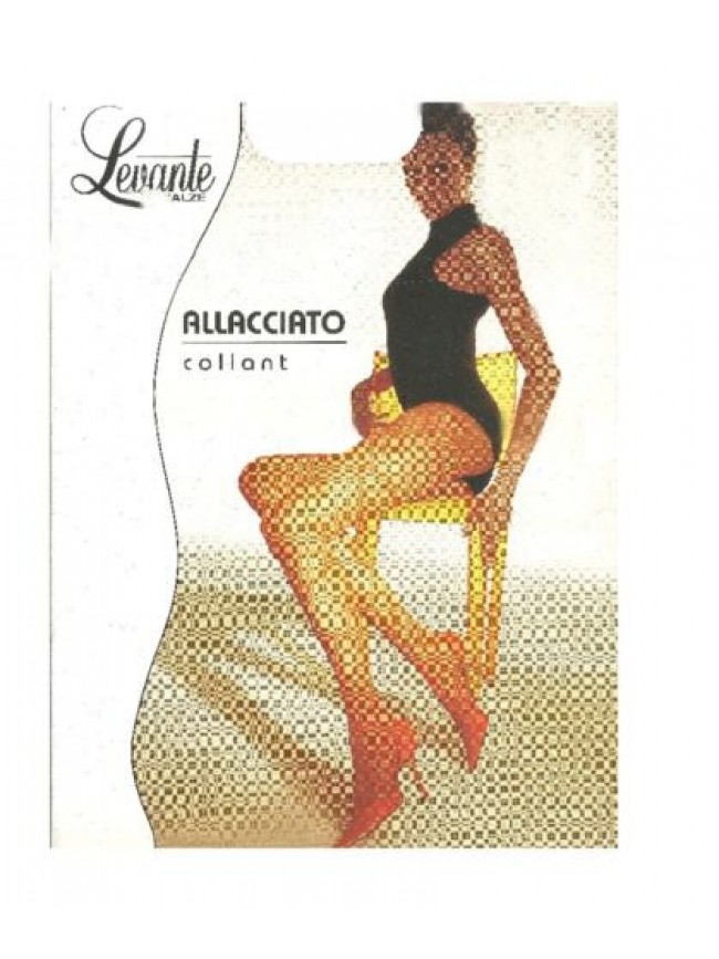 Collant donna LEVANTE lavorato 20 den bordo elastico soft confort punta nuda cuc