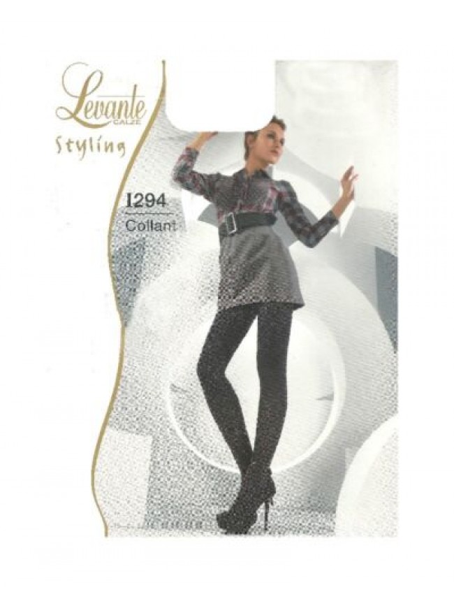 Collant donna LEVANTE lavorato bordo soft confort punta nuda articolo I294 COLLA