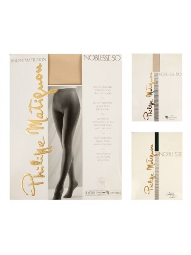 Collant donna calza 50 den coprente opaco vellutato tutto nudo cucitura piatta P