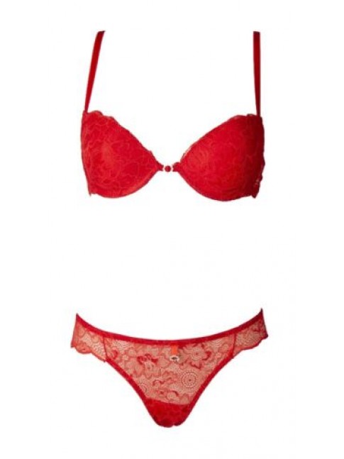 Completo donna JADEA intimo reggiseno imbottito con ferretto slip brasiliana art
