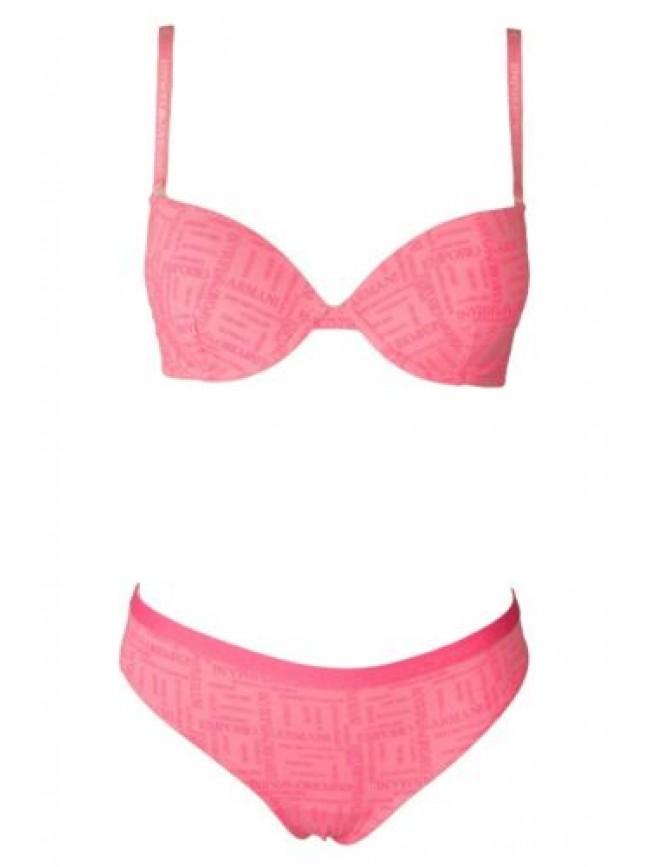 Completo intimo donna reggiseno  imbottito con ferretto + perizoma EMPORIO ARMAN