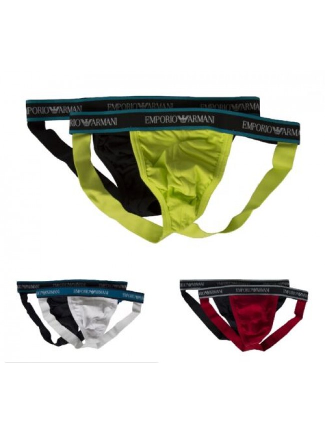 Confezione 2 Jockstrap sospensorio slip uomo  underwear EMPORIO ARMANI articolo 