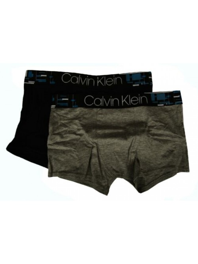 Confezione 2 boxer bimbo maschio ragazzo junior bipack underwear CK CALVIN KLEIN