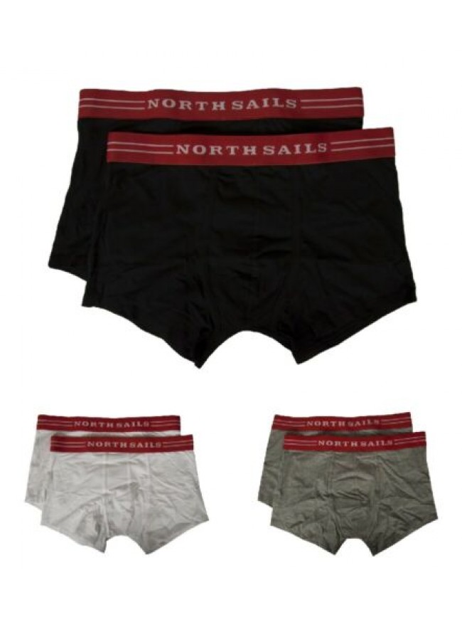 Confezione 2 boxer parigamba uomo elastico a vista underwear NORTH SAILS articol