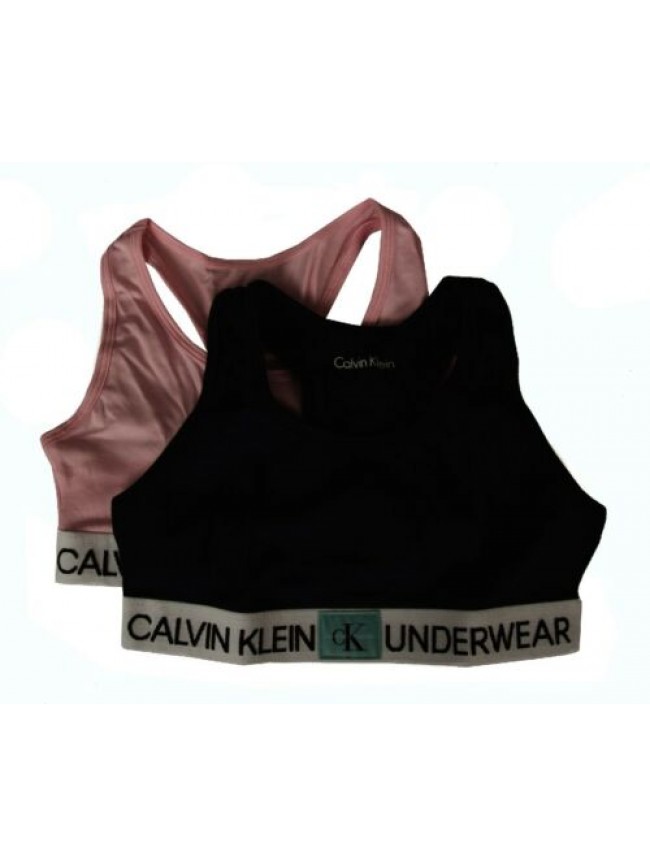 Confezione 2 bralette bimba bambina ragazza CK CALVIN KLEIN articolo G80G800350 