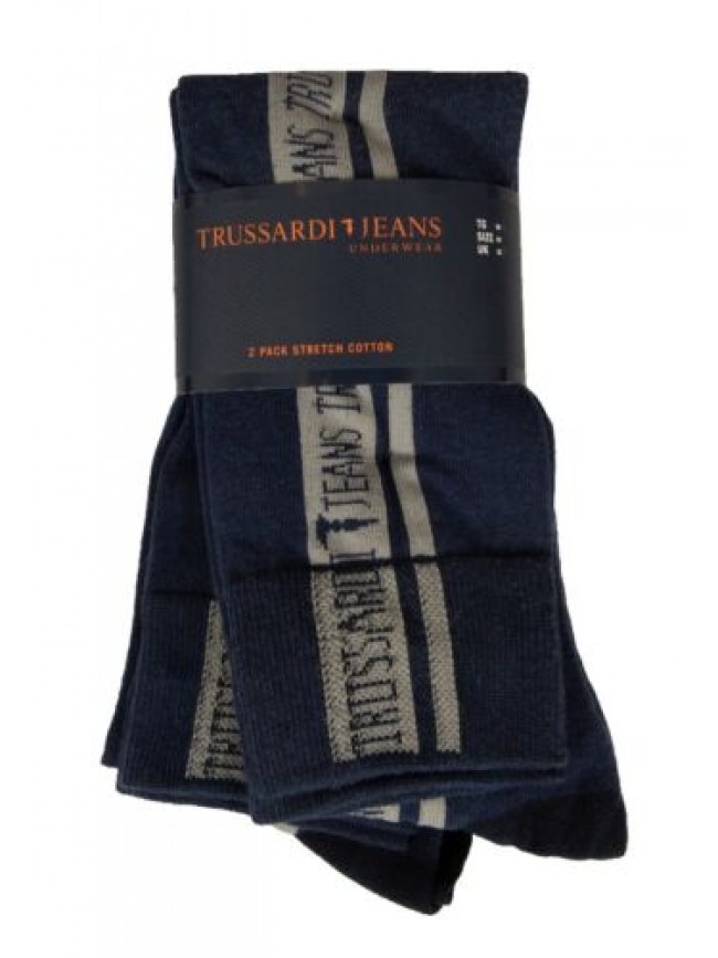Confezione 2 paia calze uomo sottoginocchio TRUSSARDI JEANS articolo TR042S