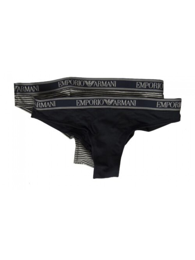 Confezione 2 slip brasiliana donna EMPORIO ARMANI  elastico a vista articolo 163