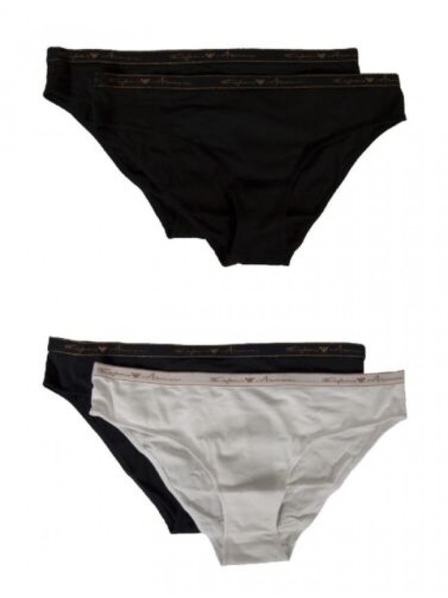 Confezione 2 slip mutanda donna elastico a vista bipack EMPORIO ARMANI articolo 